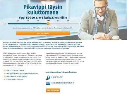 Hae Ferratumin ilmainen vippi heti netistä 7 - 30 vuorokaudeksi ilman korkoa!