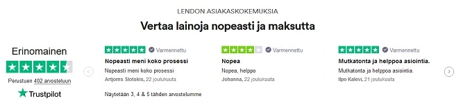 lendon kokemuksia sen asiakkailta