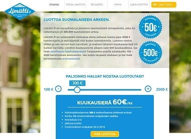 Limiitti.fi on nostokuluoton laina täysin ilman riskiä 30 vuorokauden ilmaisella maksuajalla